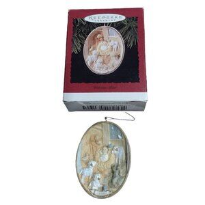 Vintage Hallmark Keepsake Ornament 1996 Welcome Him Sue Tague